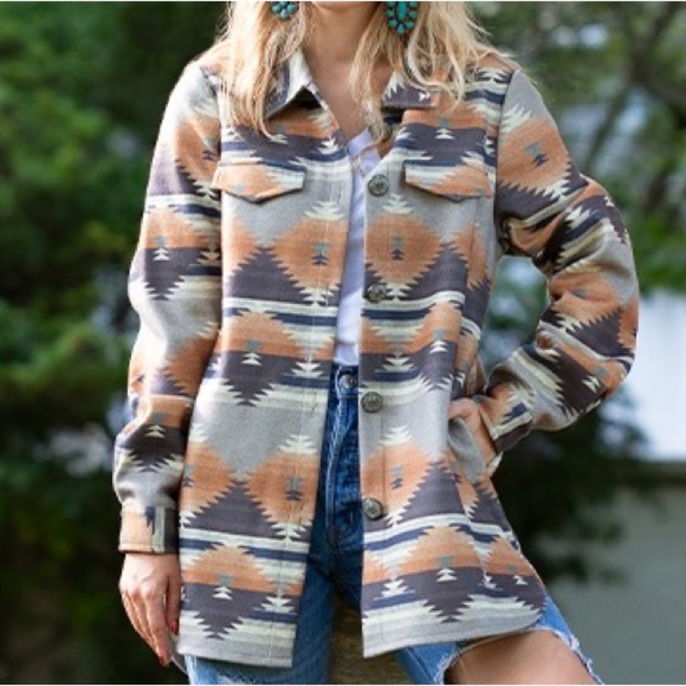 Sunshine&Rodeo Aztec Shacket